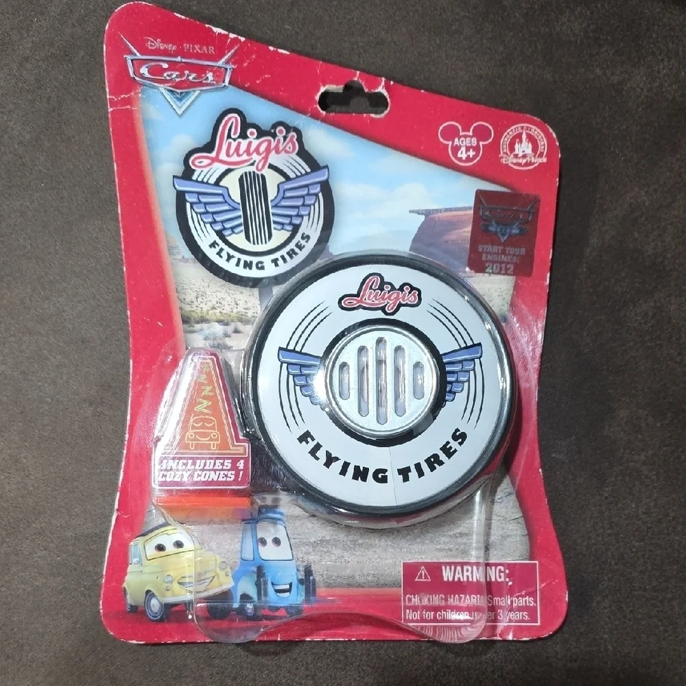 Luigi's Flying Tires Toy Disney - Red and Blue